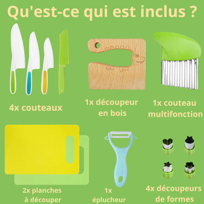 Set de cuisine sécurisé pour enfants