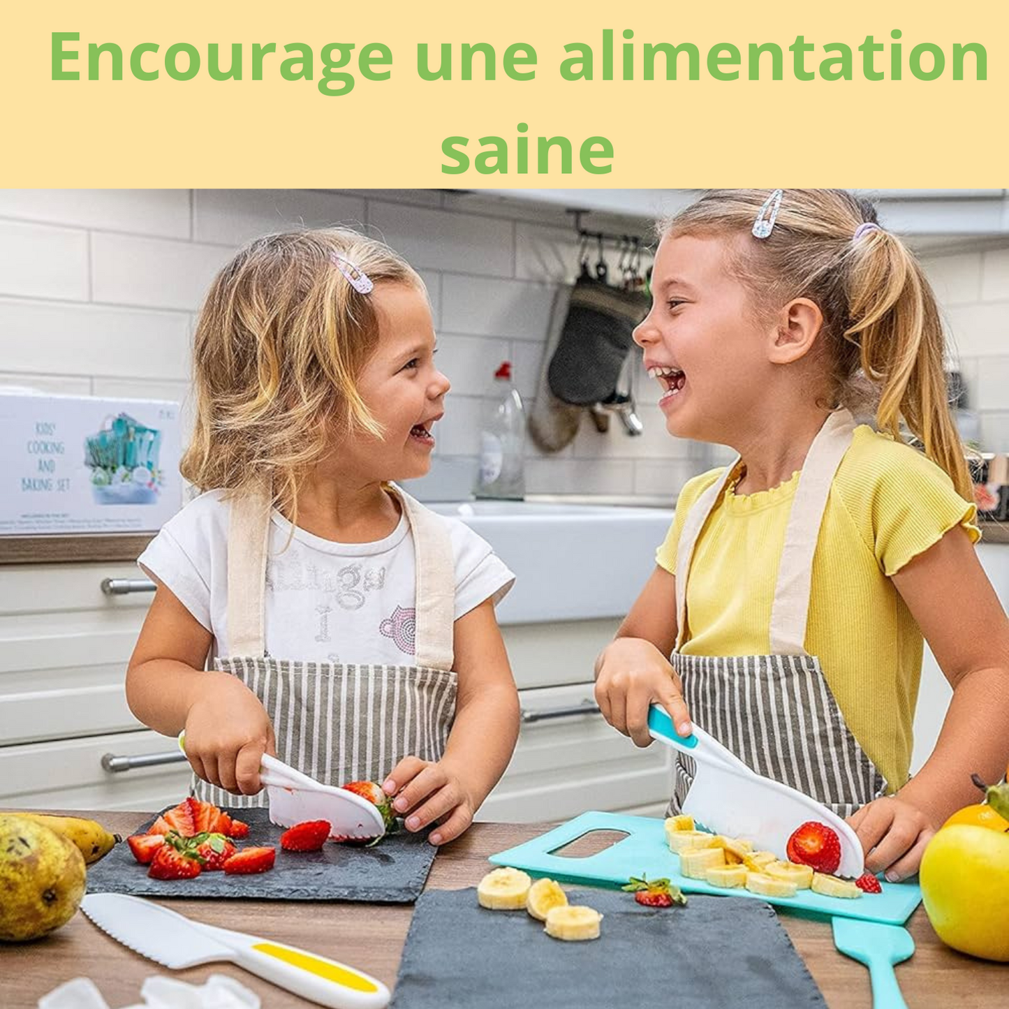 Set de cuisine sécurisé pour enfants